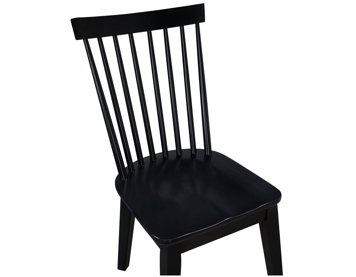 Vaughn Black Modern Windsor Side Chair, Set of 2 from Steve Silver - Luna Furniture