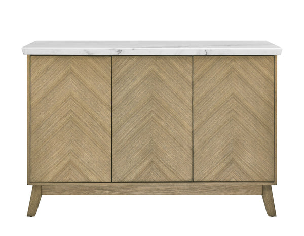 Vida Brown Marble Top Server