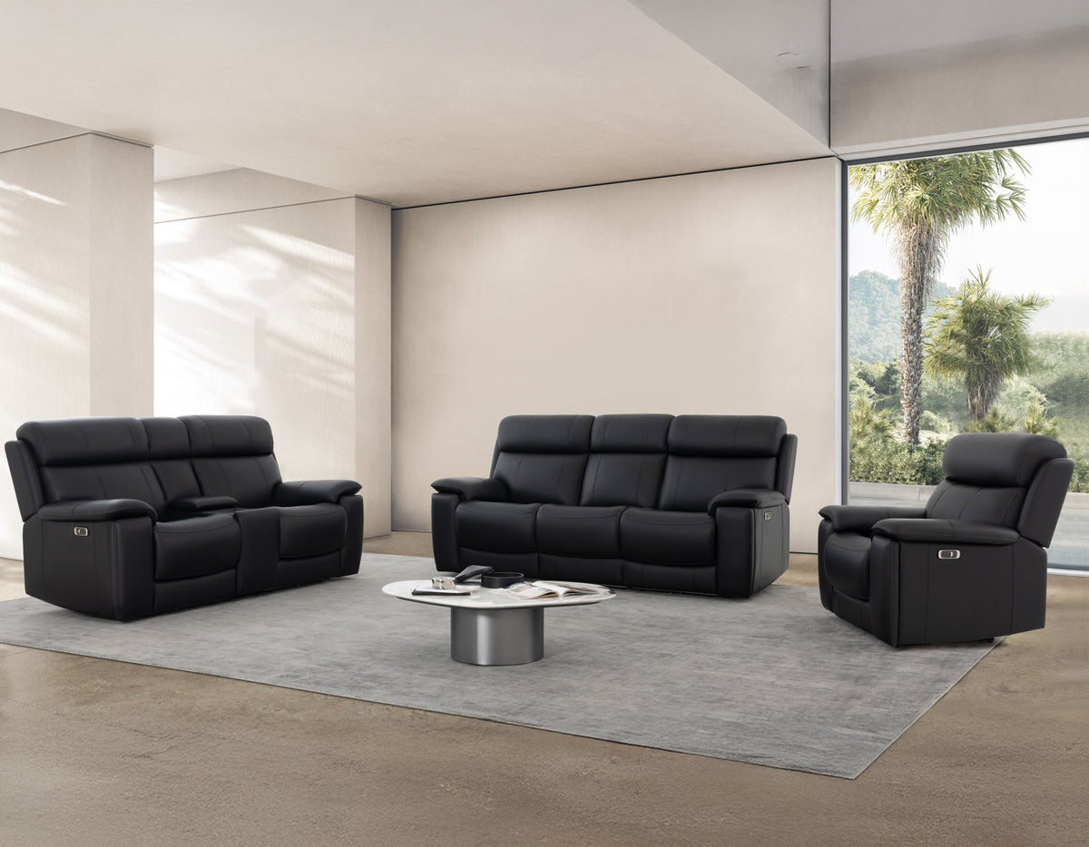Zenith 3-Piece Power Home Theater Reclining Set with Built-in Speakers, Lighting and Vibration from Steve Silver - Luna Furniture