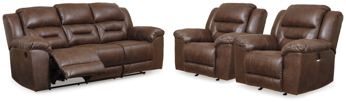 Stoneland Reclining Sofa and 2 Power Recliners from Ashley - Luna Furniture