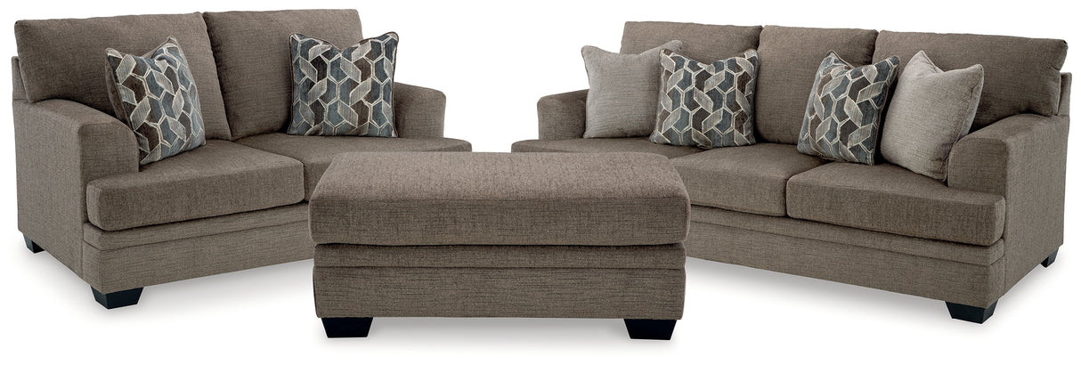 Stonemeade Nutmeg Sofa, Loveseat and Ottoman from Ashley - Luna Furniture