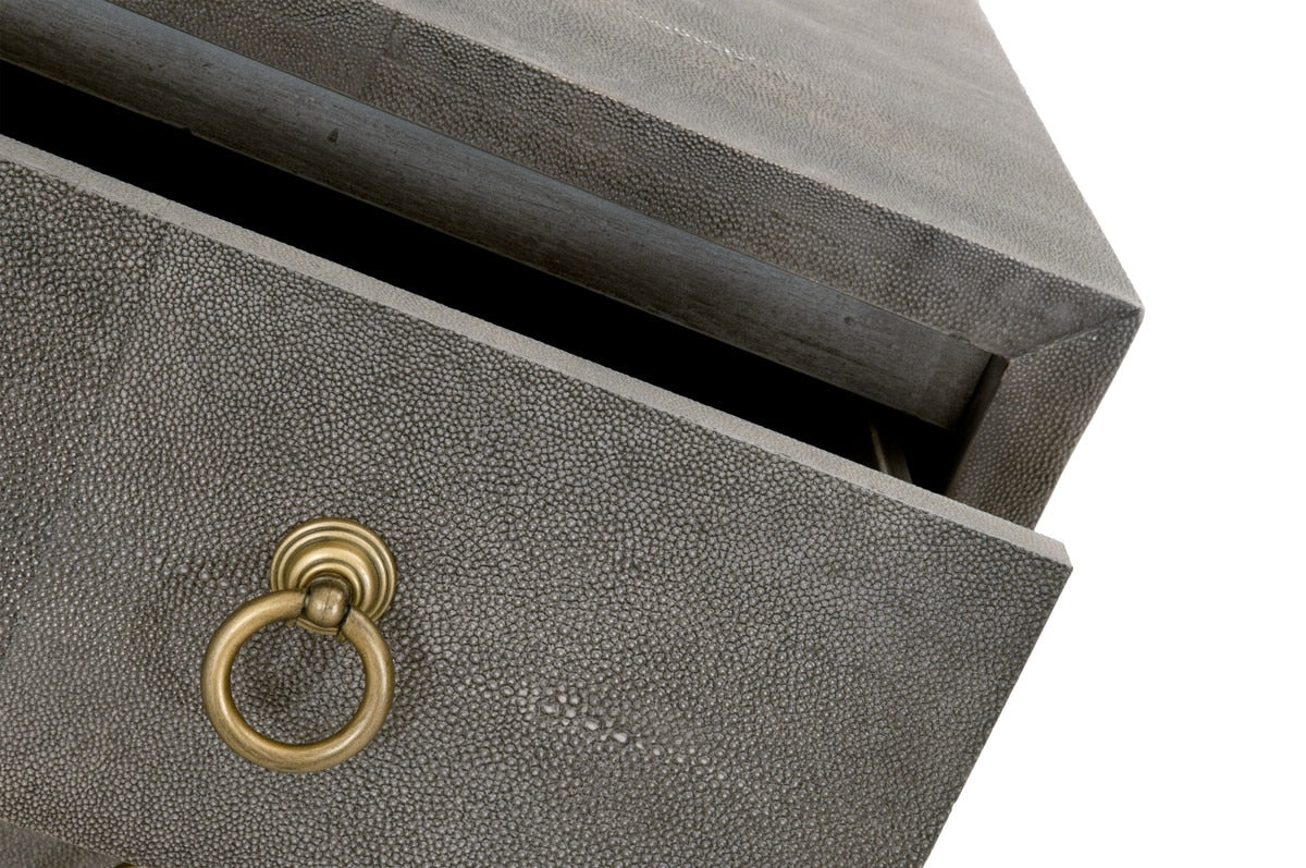 Strand Shagreen 3-drawer Nightstand from Essentials For Living - Luna Furniture