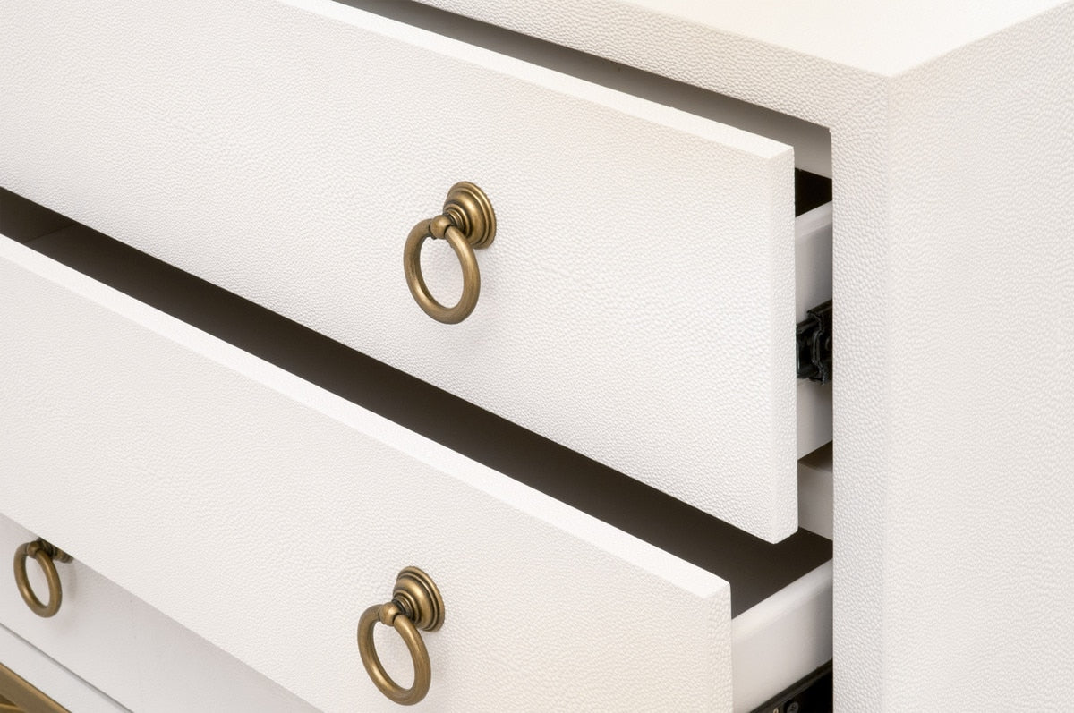 Strand Shagreen 3-drawer Nightstand from Essentials For Living - Luna Furniture