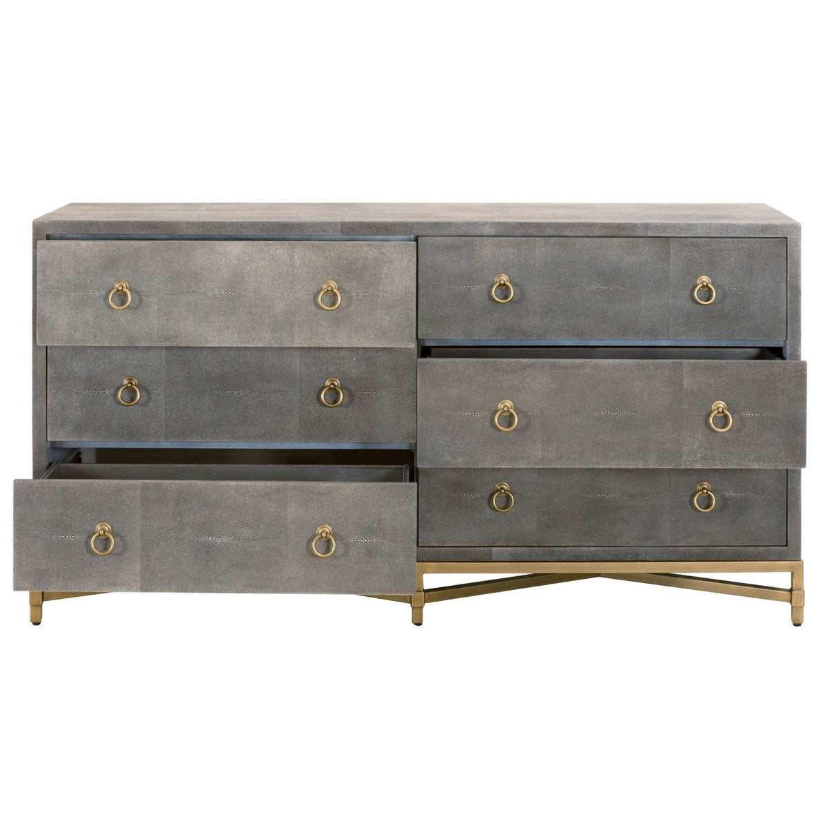 Strand Shagreen 6-drawer Double Dresser from Essentials For Living - Luna Furniture