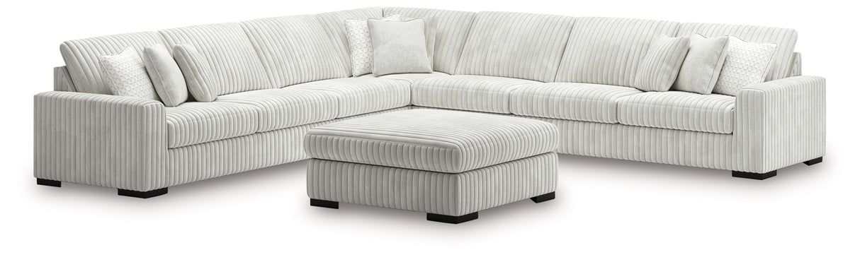 Stupendous Alloy 5-Piece Sectional with Ottoman from Ashley Furniture - Luna Furniture