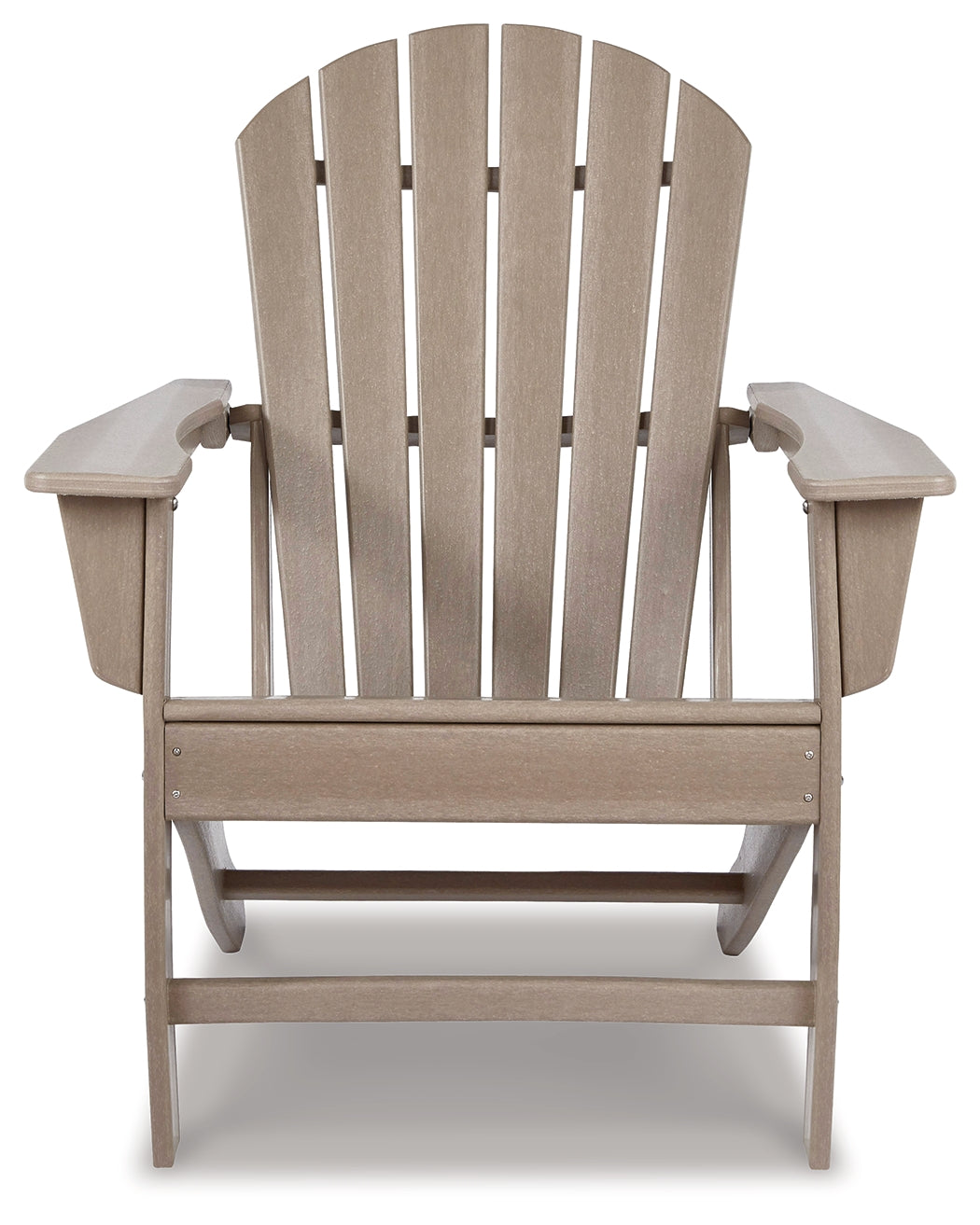 Sundown Treasure Driftwood 4 Adirondack Chairs and Outdoor End Table from Ashley - Luna Furniture