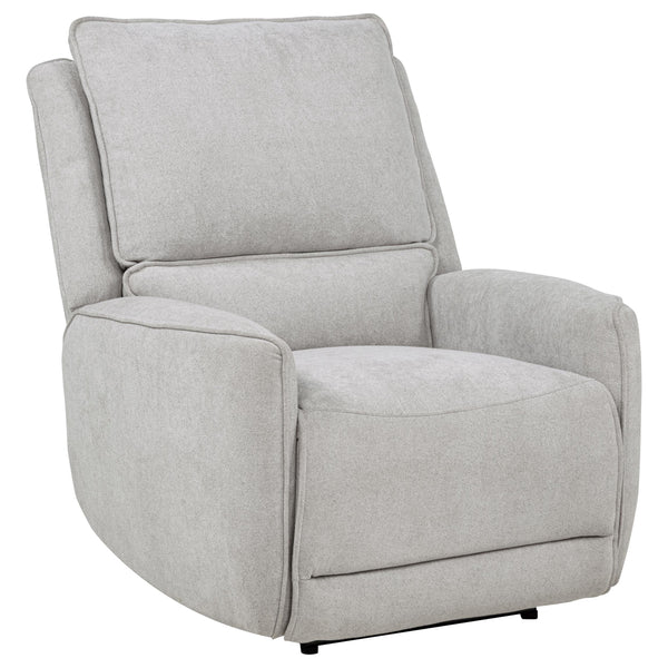 Sylmar Dove Gray Chenille Upholstered Power Recliner