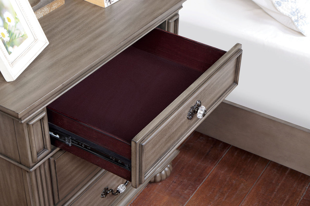 Syracuse Gray Traditional Bedroom Set from Furniture of America - Luna Furniture
