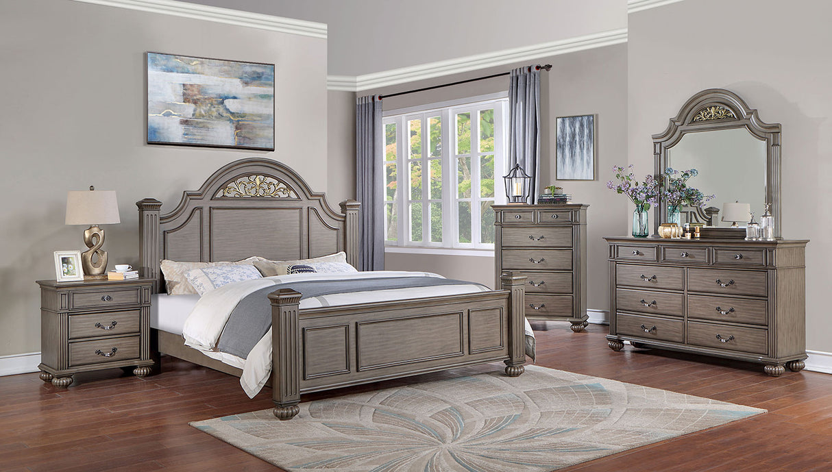 Syracuse Gray Chest from Furniture of America - Luna Furniture