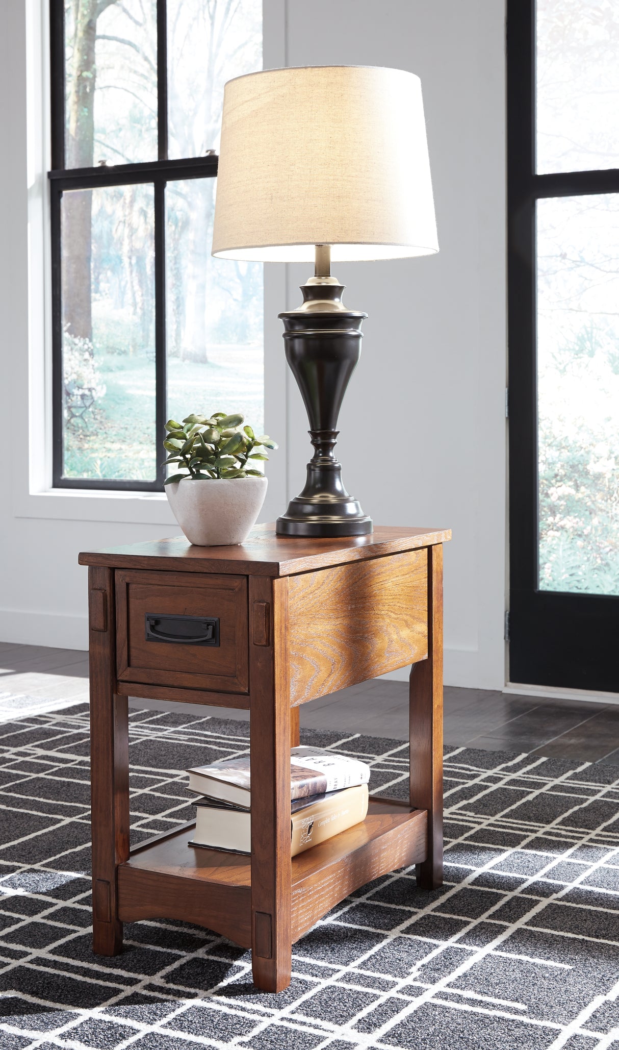 Breegin Brown Chairside End Table from Ashley - Luna Furniture