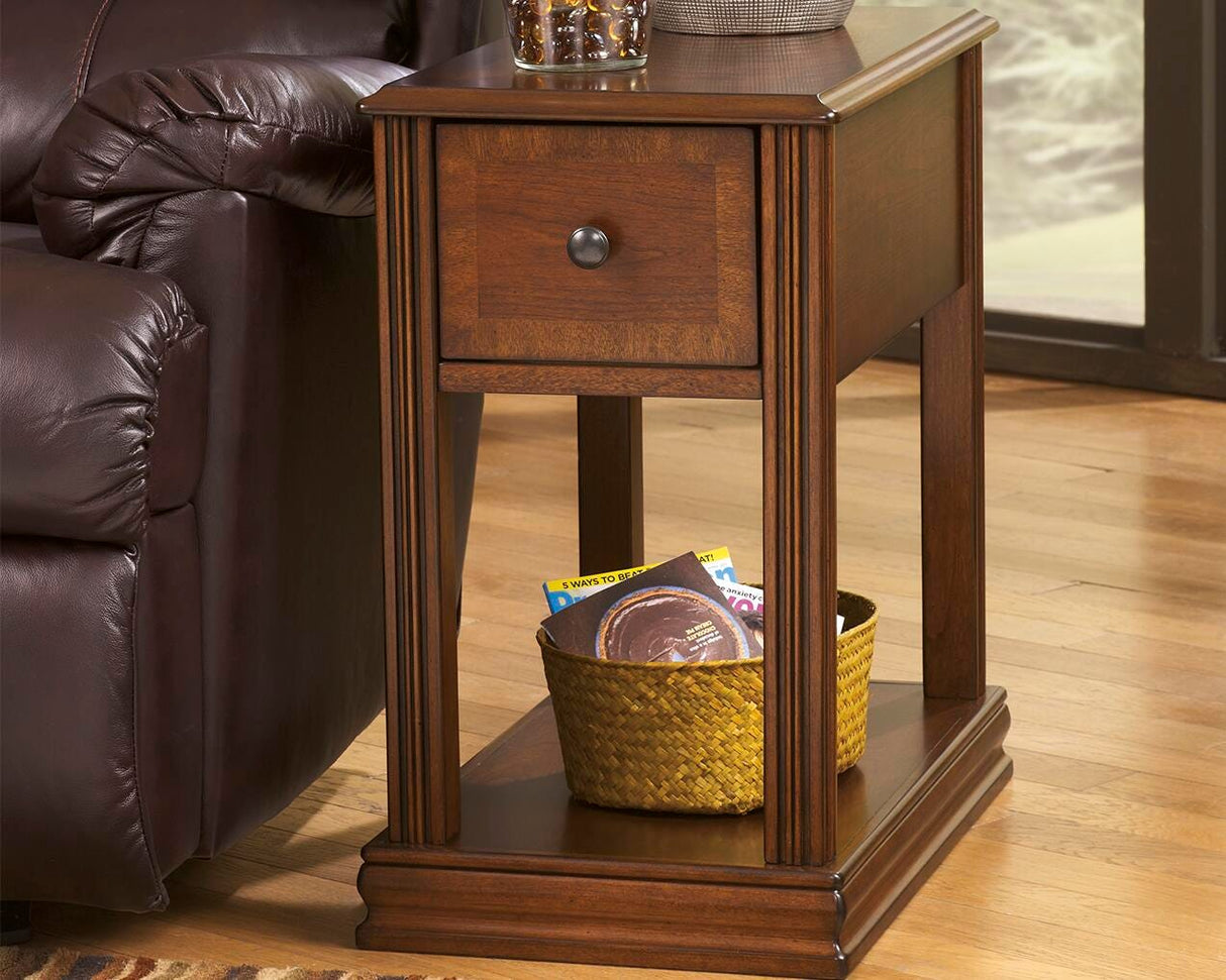 Breegin Brown Chairside End Table from Ashley - Luna Furniture