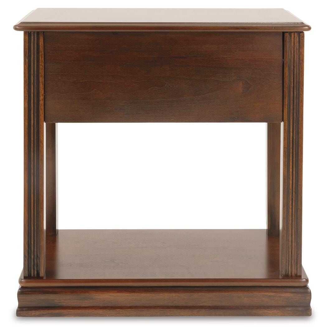 Breegin Brown Chairside End Table from Ashley - Luna Furniture
