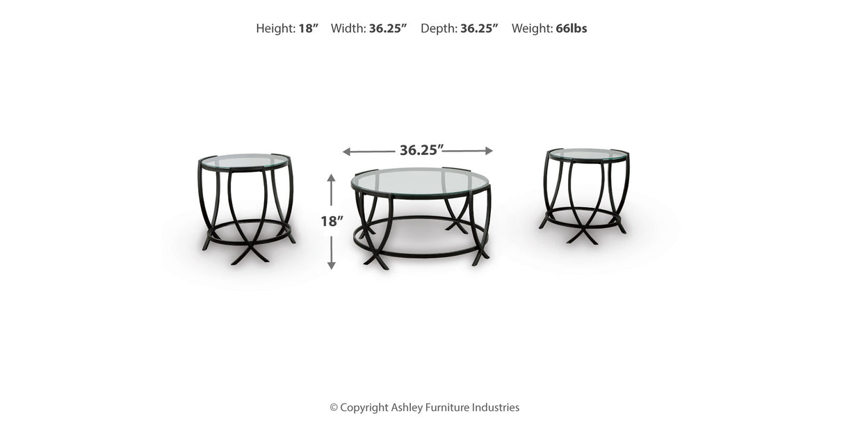 Tarrin Black Table from Ashley - Luna Furniture