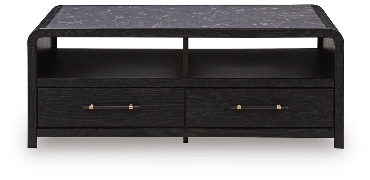 Clanden Black Coffee Table from Ashley - Luna Furniture