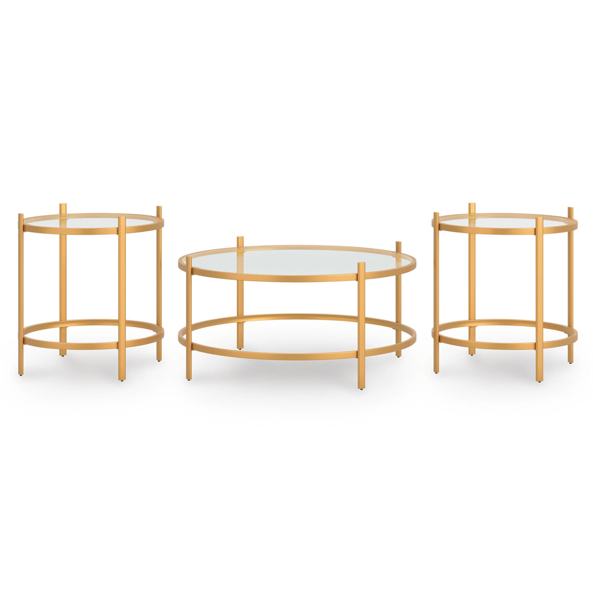 Pearlox Gold Table (Set of 3) from Ashley - Luna Furniture