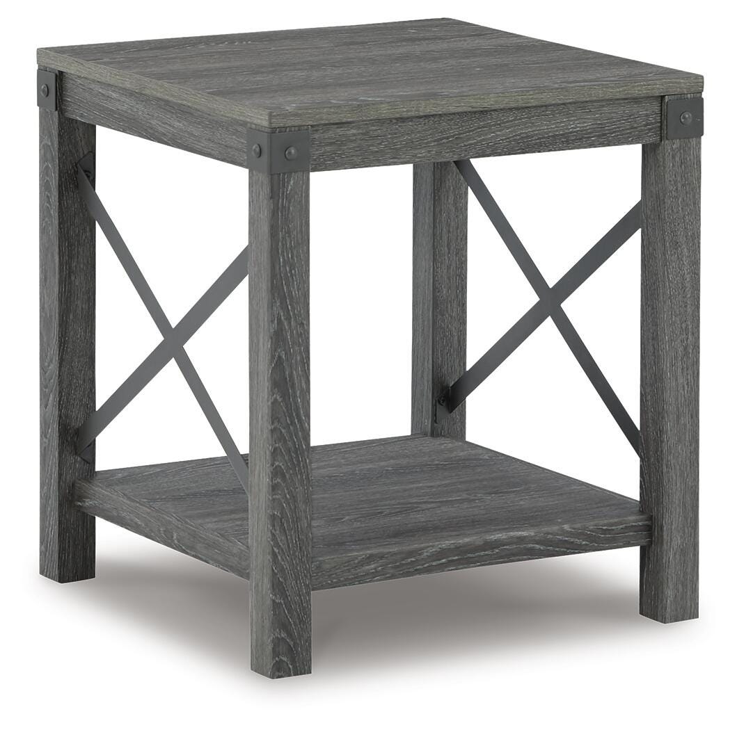 Freedan Grayish Brown End Table from Ashley Furniture - Luna Furniture