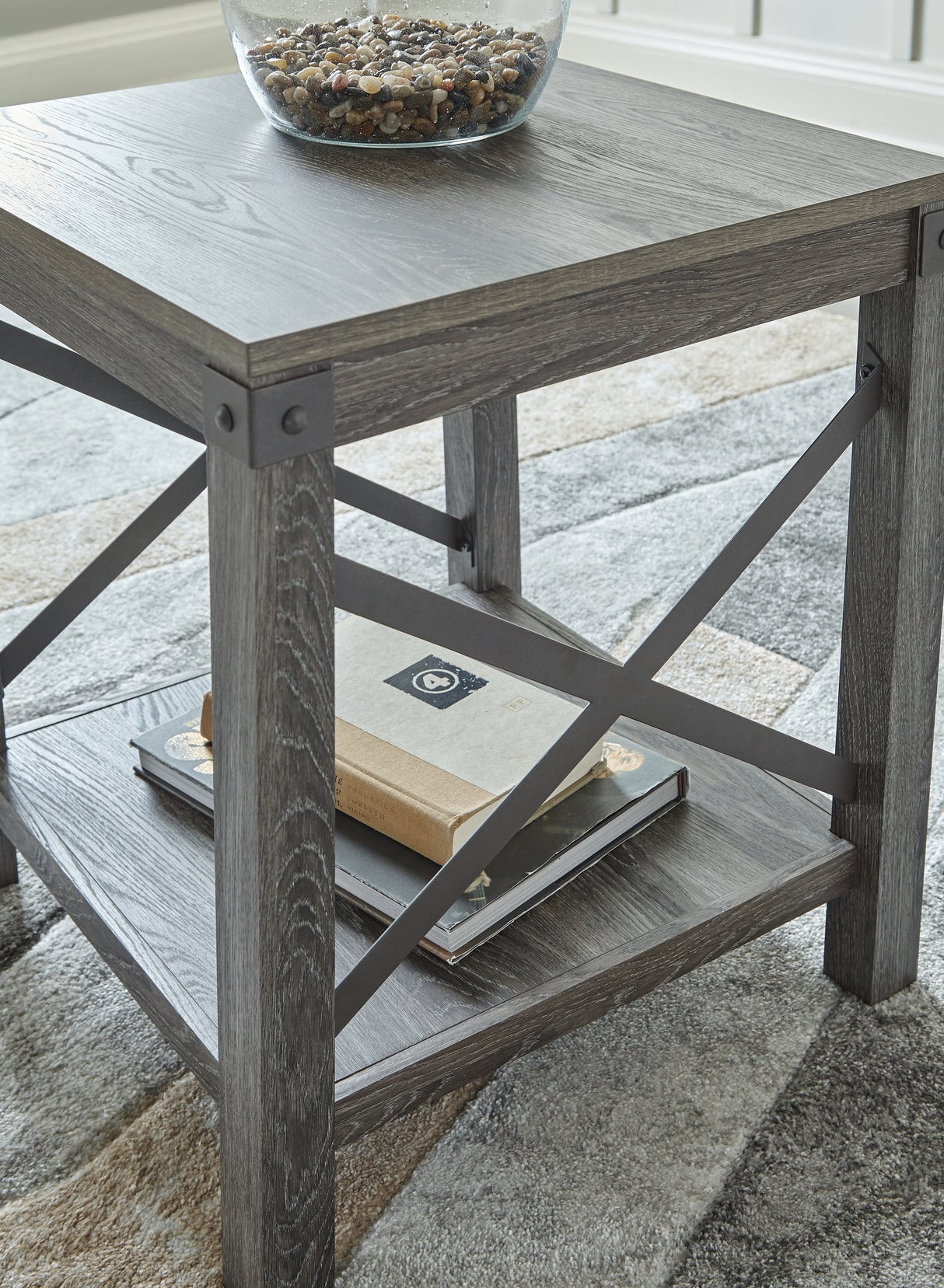 Freedan Grayish Brown End Table from Ashley - Luna Furniture