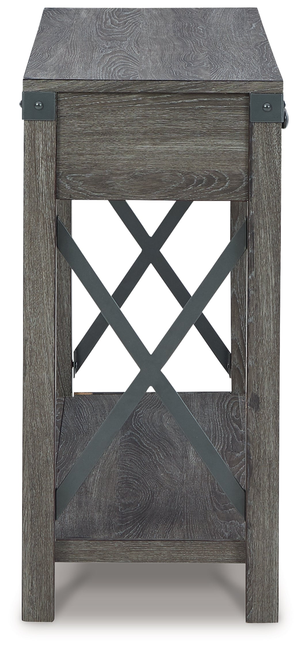 Freedan Grayish Brown Lift-top Coffee Table, 2 End Tables and Console from Ashley - Luna Furniture