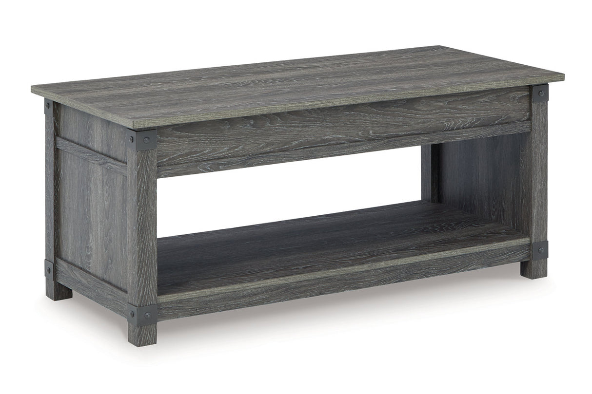 Freedan Grayish Brown Coffee Table and 2 End Tables from Ashley - Luna Furniture