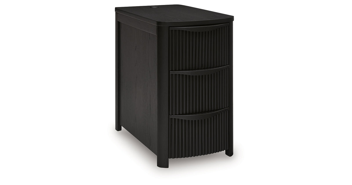 Camdill Black Chairside End Table from Ashley - Luna Furniture