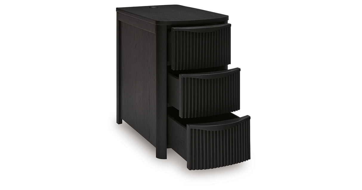 Camdill Black Chairside End Table from Ashley - Luna Furniture