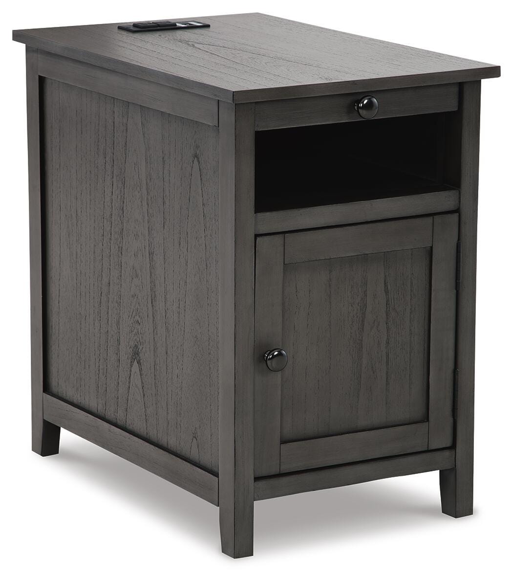 Treytown Gray Chairside End Table from Ashley Furniture - Luna Furniture