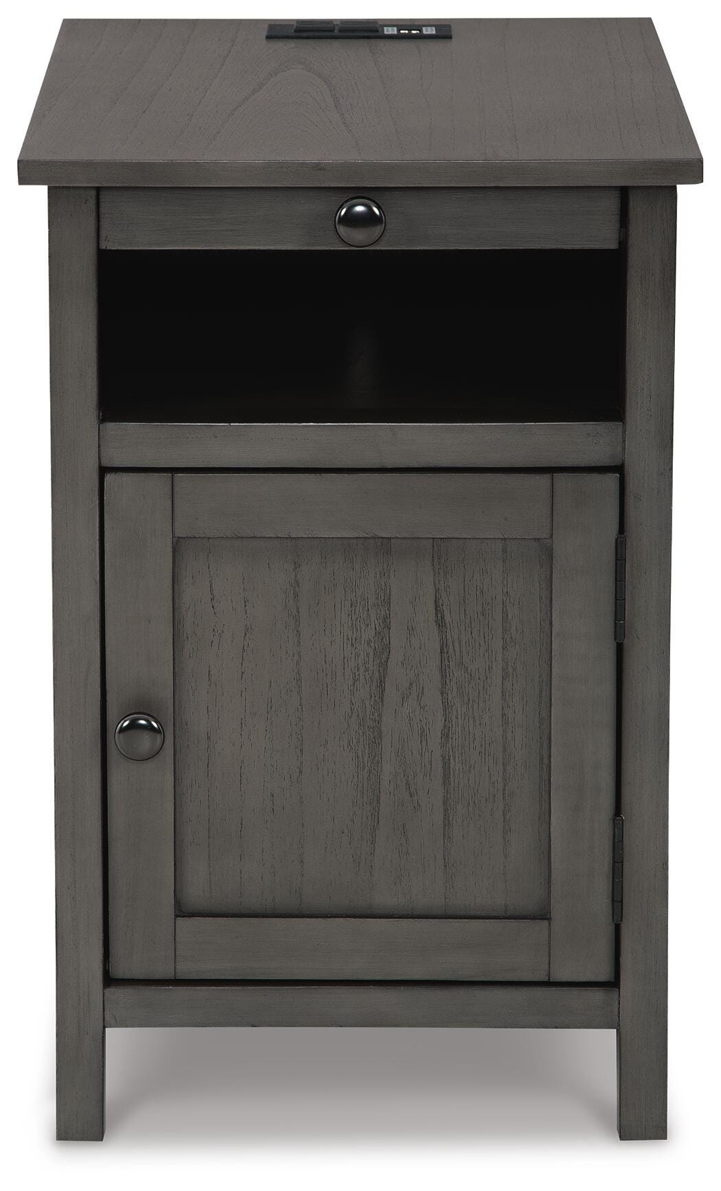 Treytown Gray Chairside End Table from Ashley Furniture - Luna Furniture