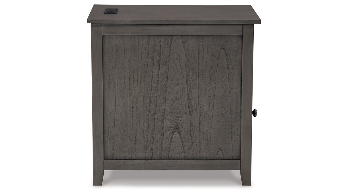 Treytown Gray Chairside End Table from Ashley Furniture - Luna Furniture