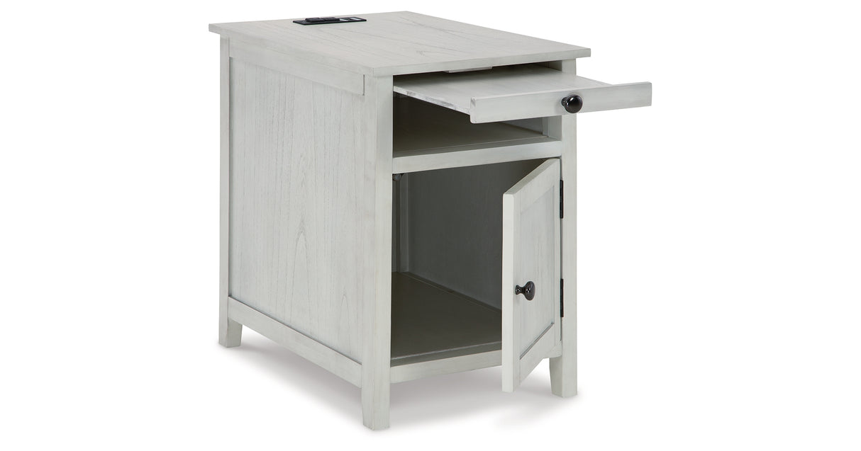 Treytown Antique White Chairside End Table from Ashley Furniture - Luna Furniture