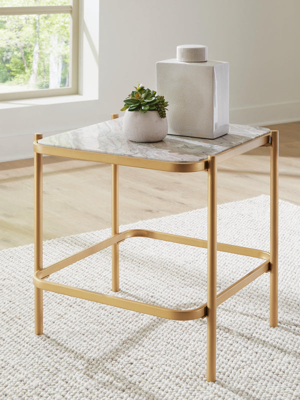 Manor Gold/Natural End Table
