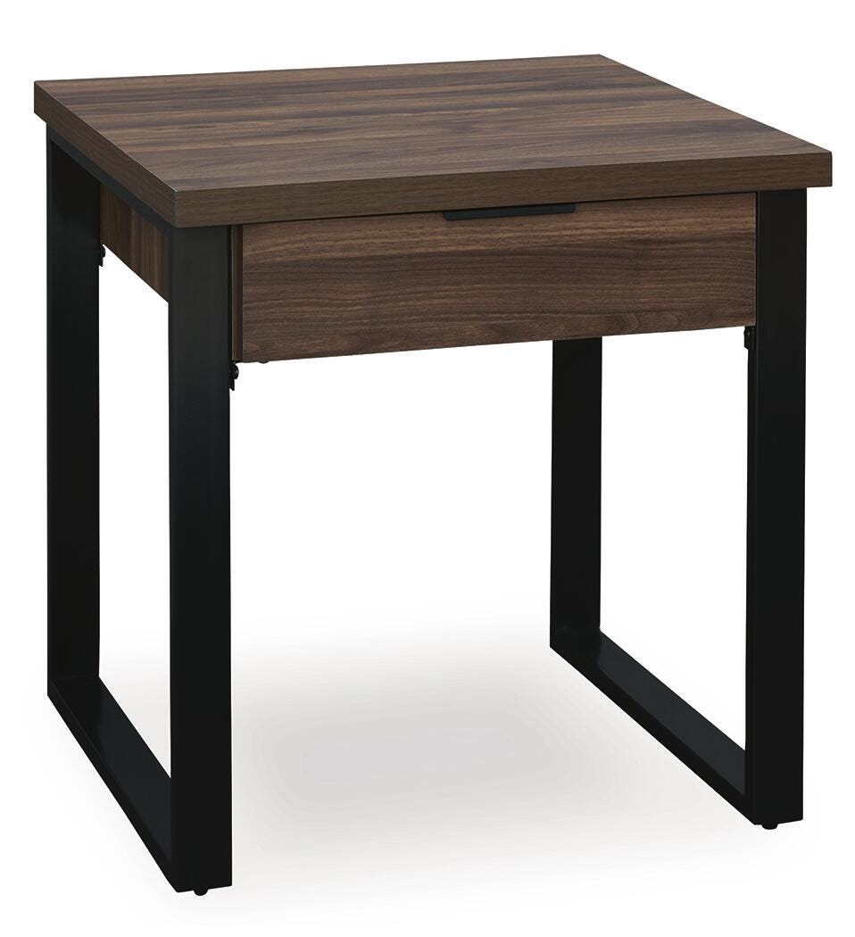 Wickman Falls Dark Brown End Table from Ashley - Luna Furniture