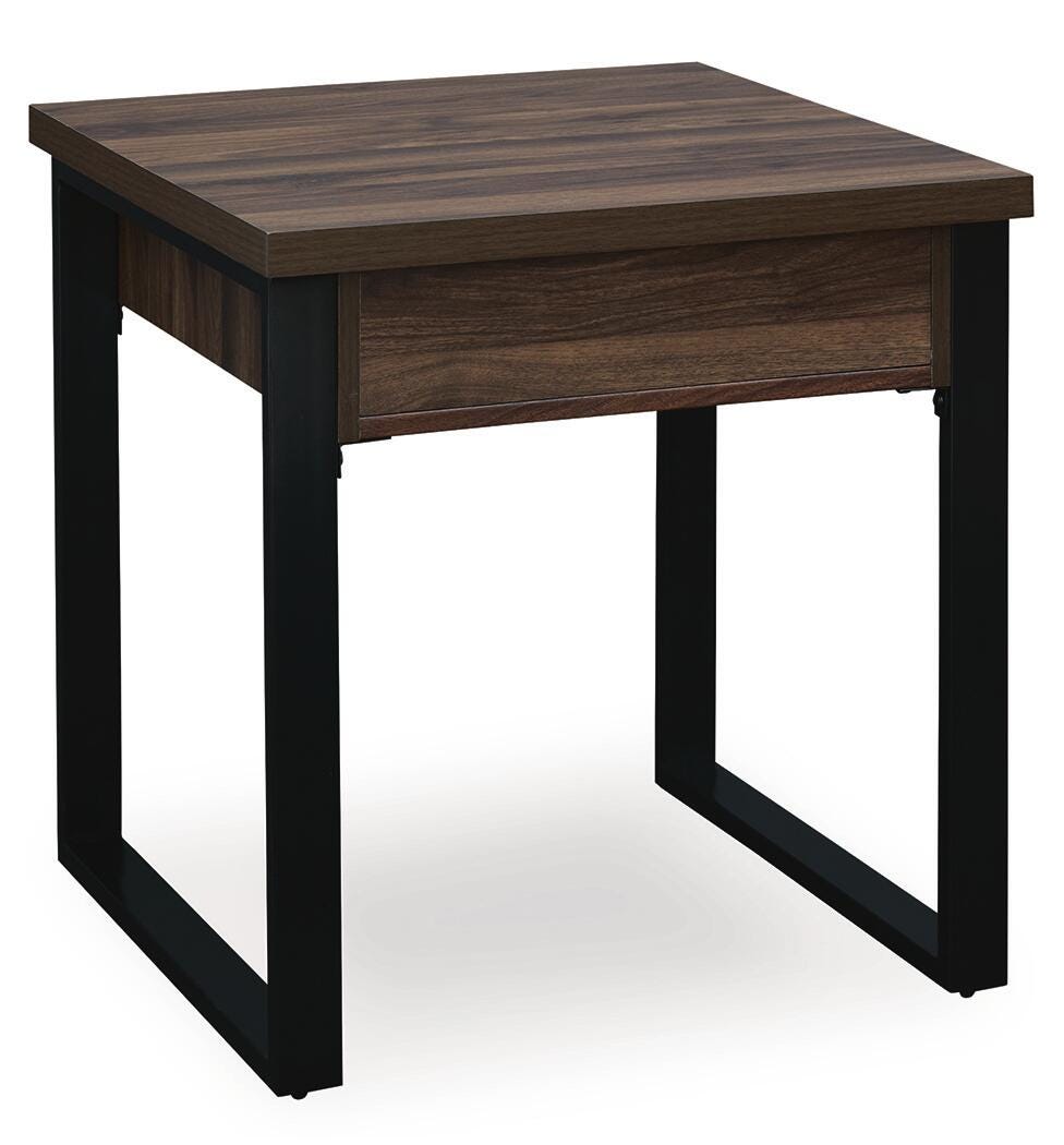 Wickman Falls Dark Brown End Table from Ashley - Luna Furniture