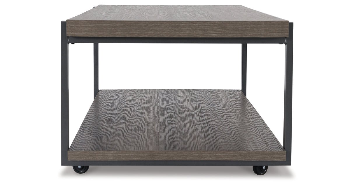 Wilmaden Gray/Black Table from Ashley - Luna Furniture
