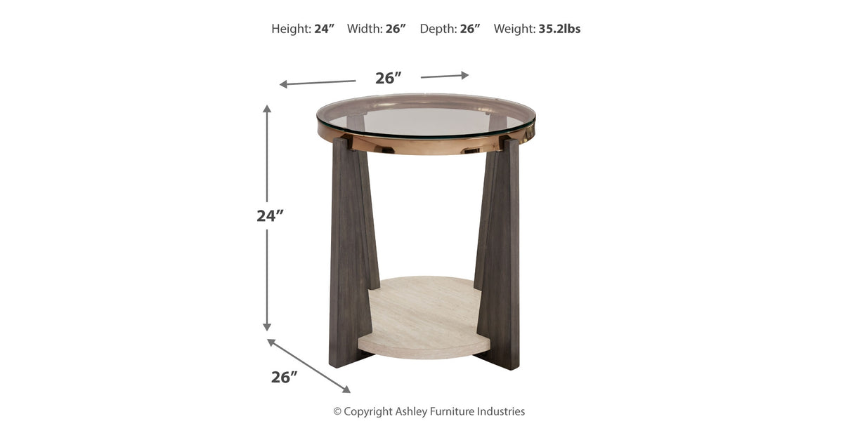 Frazwa Coffee Table with 2 End Tables in Multi from Ashley Furniture - Luna Furniture