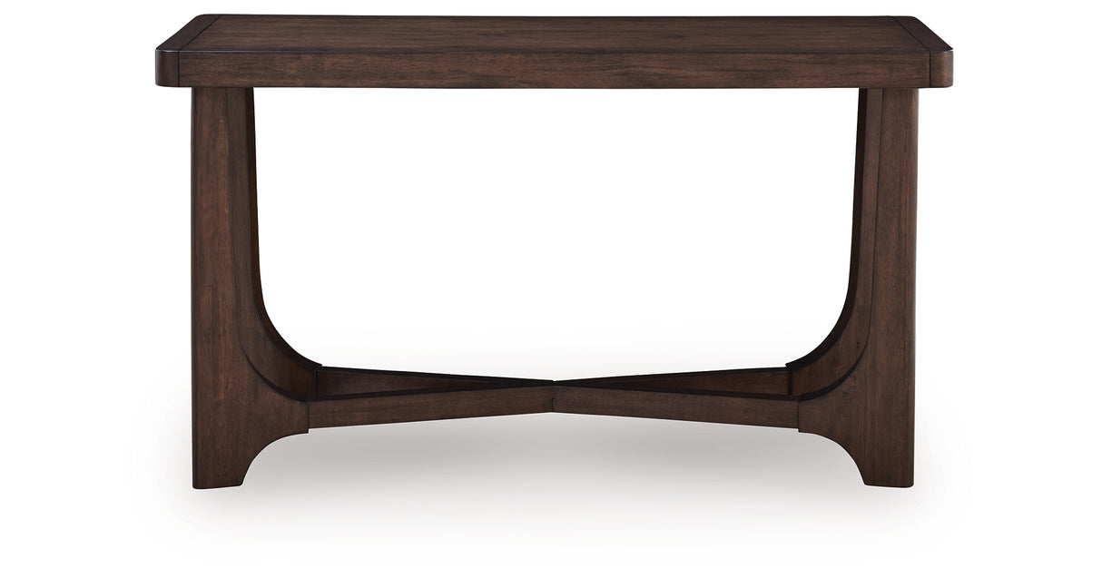 Korestone Dark Brown Sofa Table from Ashley Furniture - Luna Furniture
