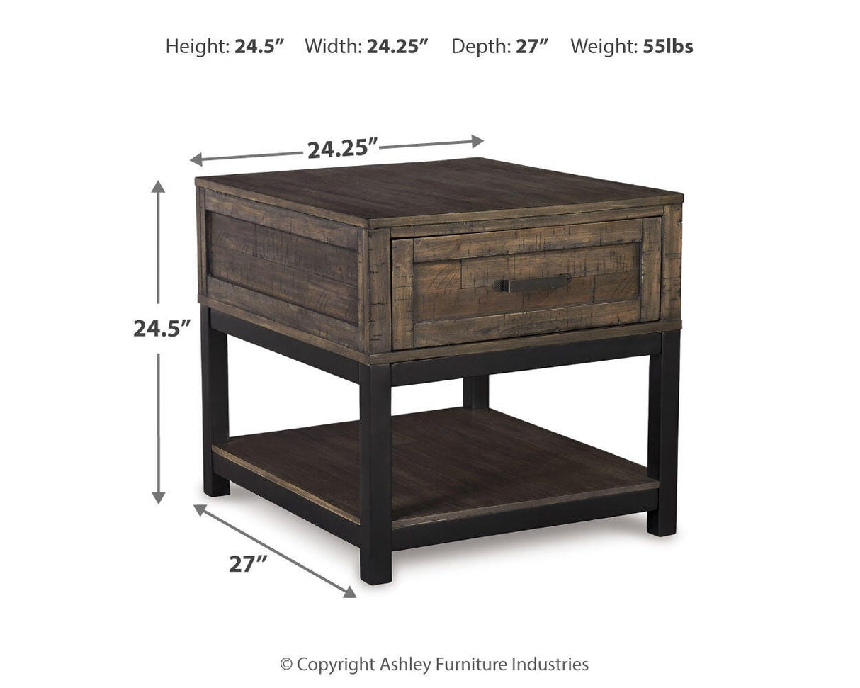 Johurst Grayish Brown End Table from Ashley Furniture - Luna Furniture