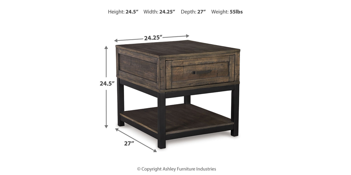 Johurst 2 End Tables in Grayish Brown from Ashley Furniture - Luna Furniture