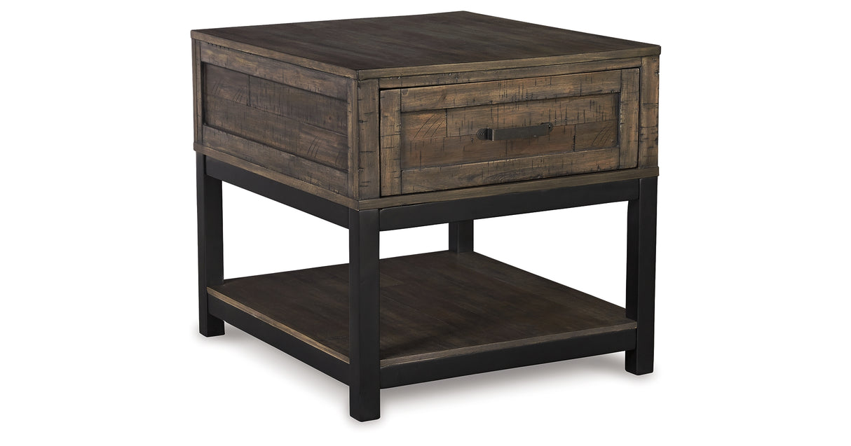 Johurst Coffee Table with 2 End Tables in Grayish Brown from Ashley Furniture - Luna Furniture