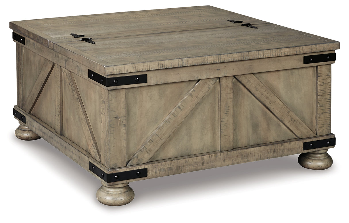 Aldwin Coffee Table with 2 End Tables in Gray from Ashley - Luna Furniture
