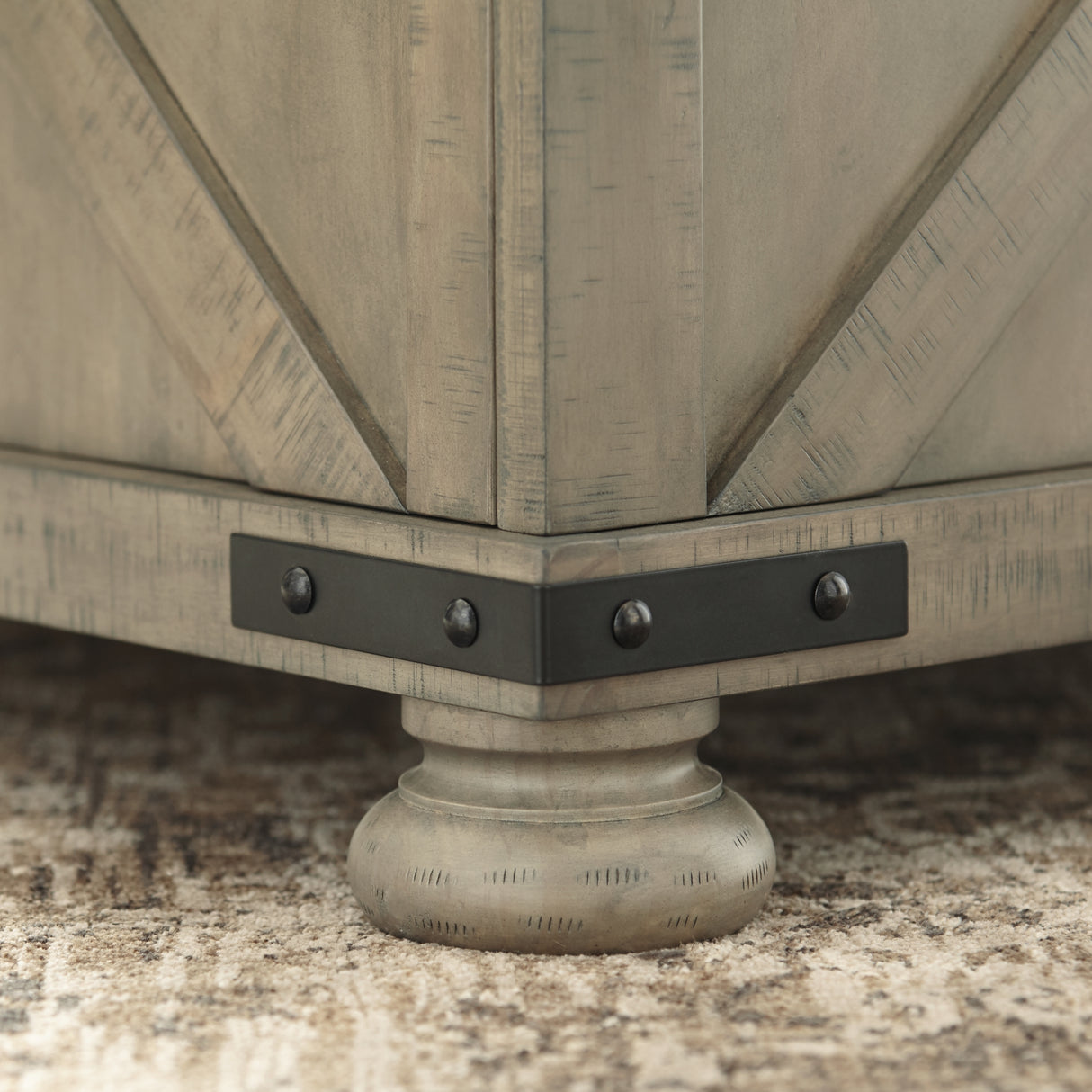 Aldwin Gray Coffee Table With Storage from Ashley - Luna Furniture