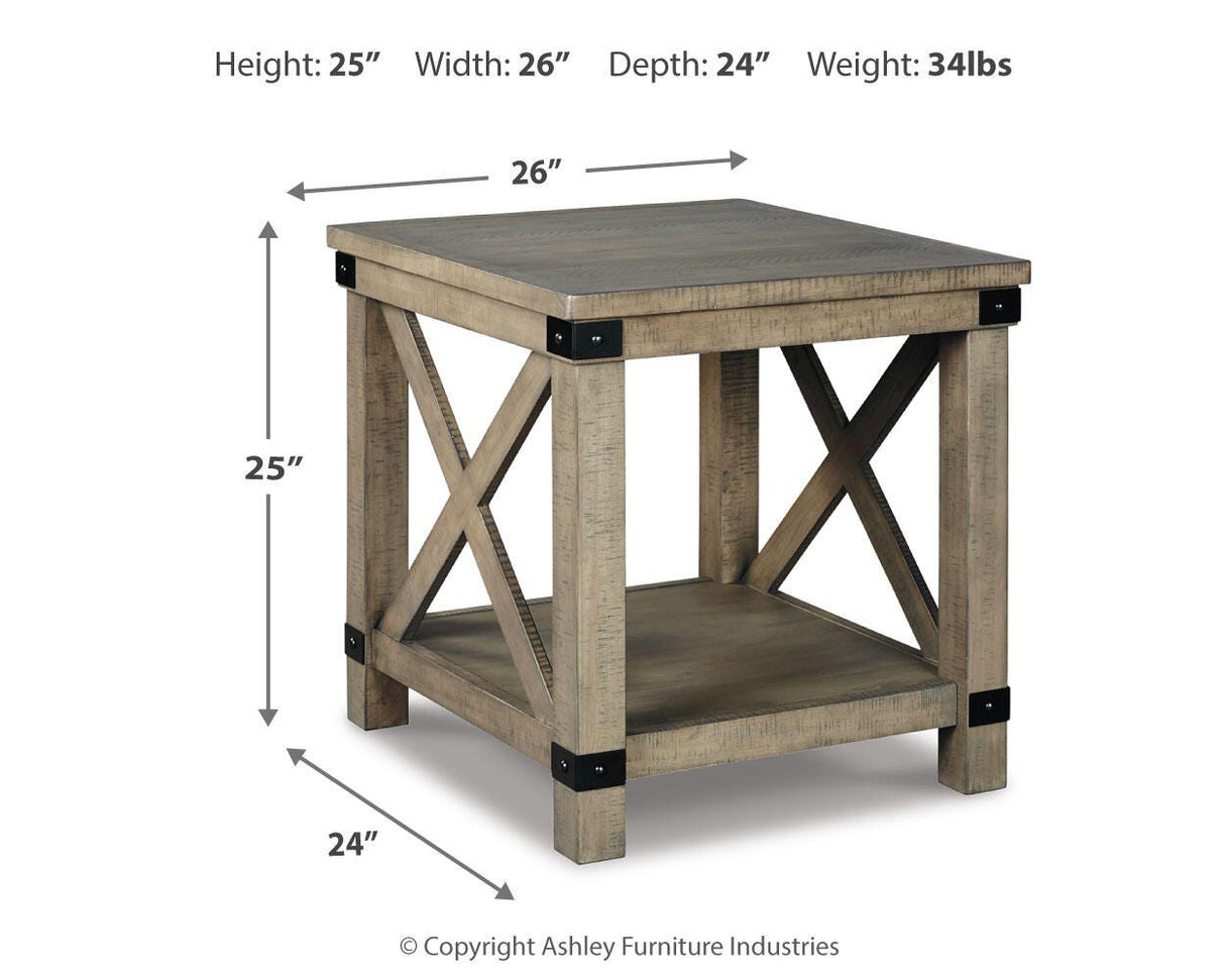 Aldwin Gray End Table from Ashley - Luna Furniture