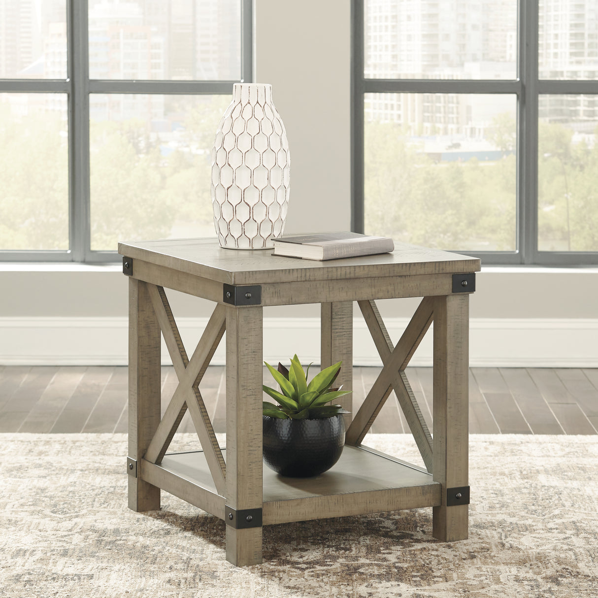 Aldwin Gray End Table from Ashley - Luna Furniture