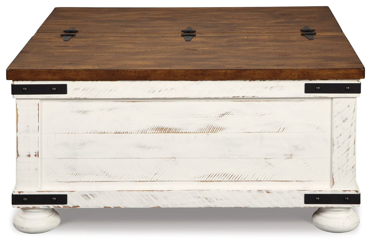 Wystfield White/Brown Coffee Table from Ashley Furniture - Luna Furniture