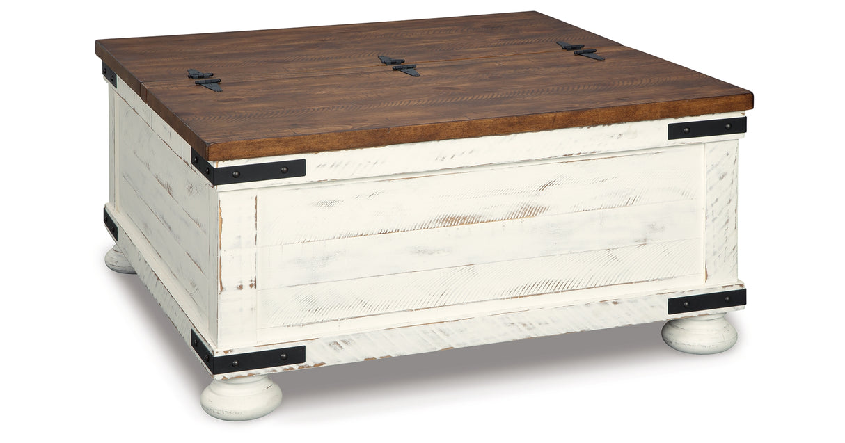 Wystfield White/Brown Coffee Table and 2 End Tables from Ashley Furniture - Luna Furniture