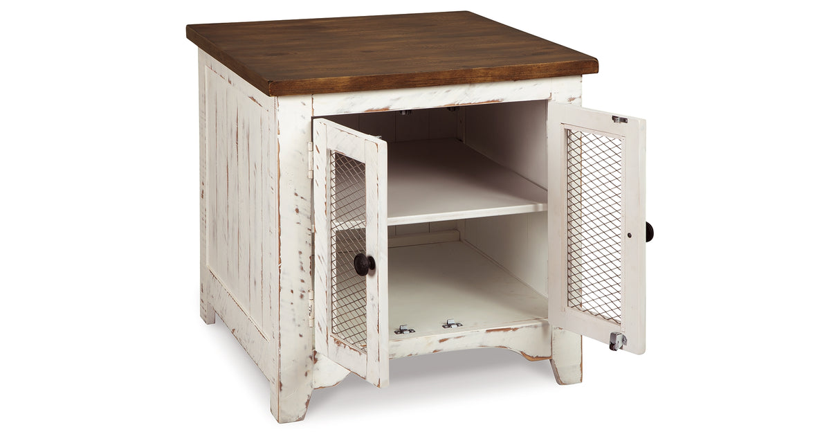 Wystfield White/Brown Coffee Table and 2 End Tables from Ashley - Luna Furniture