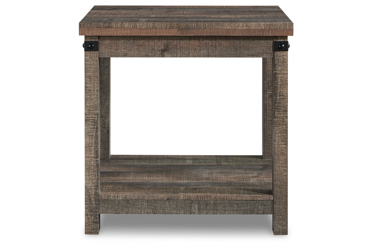 Hollum Rustic Brown Lift-top Coffee Table and 2 End Tables from Ashley - Luna Furniture