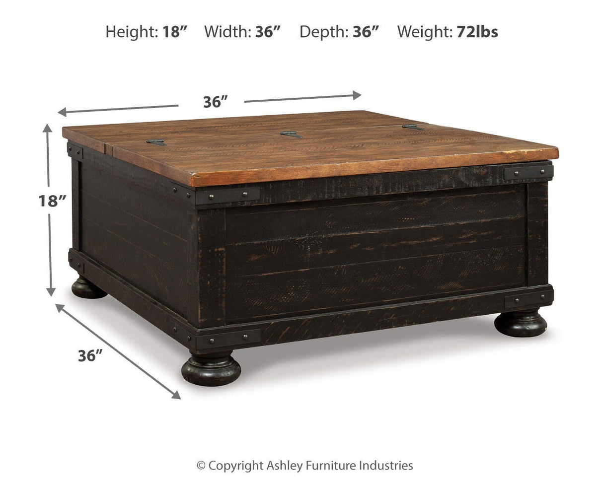 Valebeck Black/Brown Coffee Table and 2 End Tables from Ashley Furniture - Luna Furniture