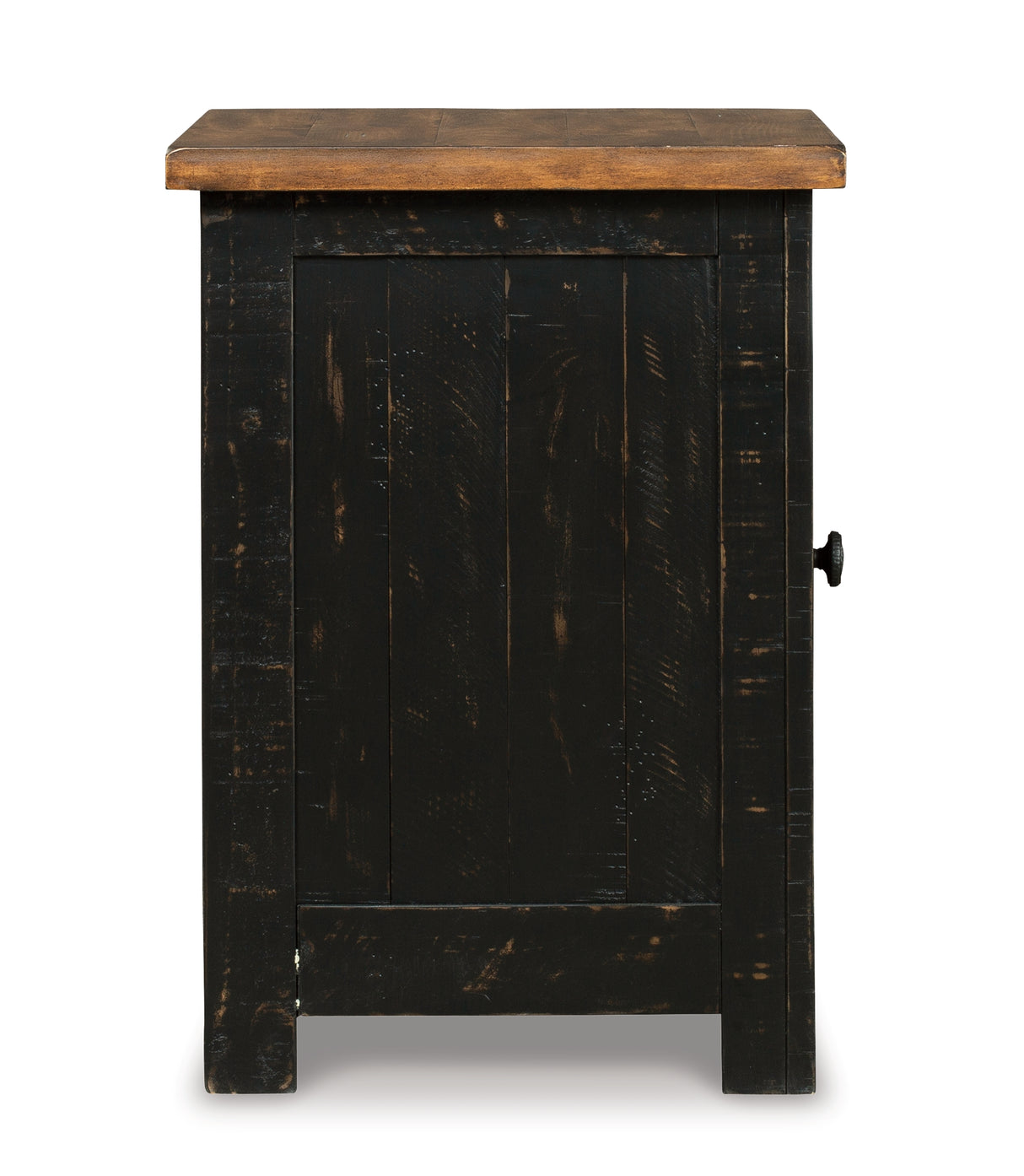 Valebeck Black/Brown Chairside End Table from Ashley Furniture - Luna Furniture