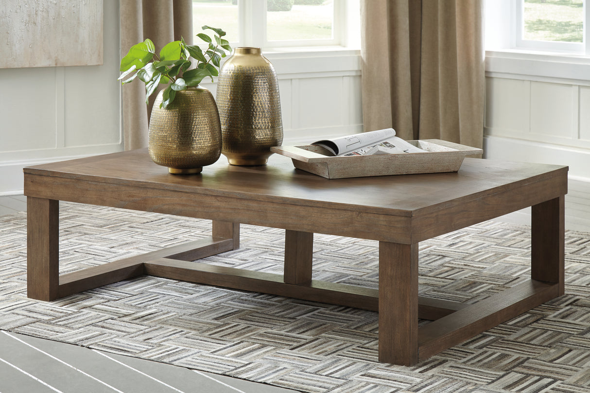 Cariton Coffee Table with 2 End Tables in Gray from Ashley Furniture - Luna Furniture