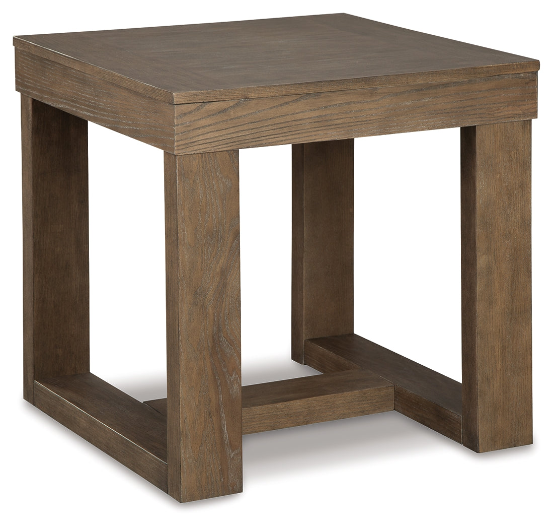 Cariton Coffee Table with 2 End Tables in Gray from Ashley Furniture - Luna Furniture